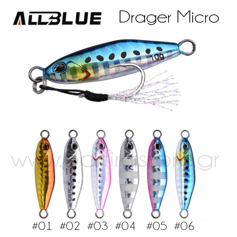 ALLBLUE 2019 New DRAGER Micro Metal Jig 3g 5g 7g 10g