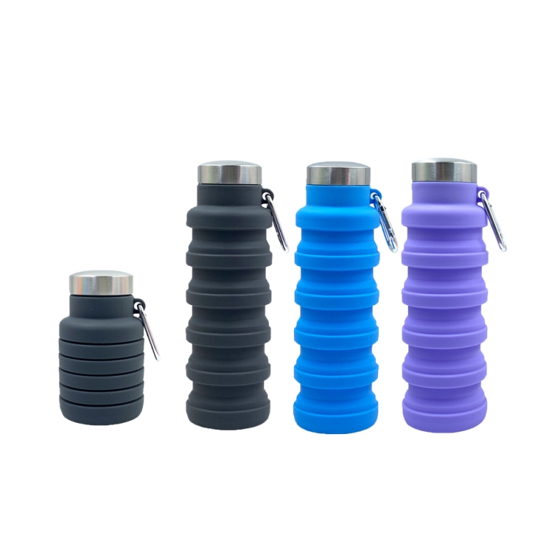 Μπουκάλι Σιλικόνης Pop Up 500ml Campcool Μαύρο Μπουκάλι Σιλικόνης Pop Up 500ml Campcool Μαύρο