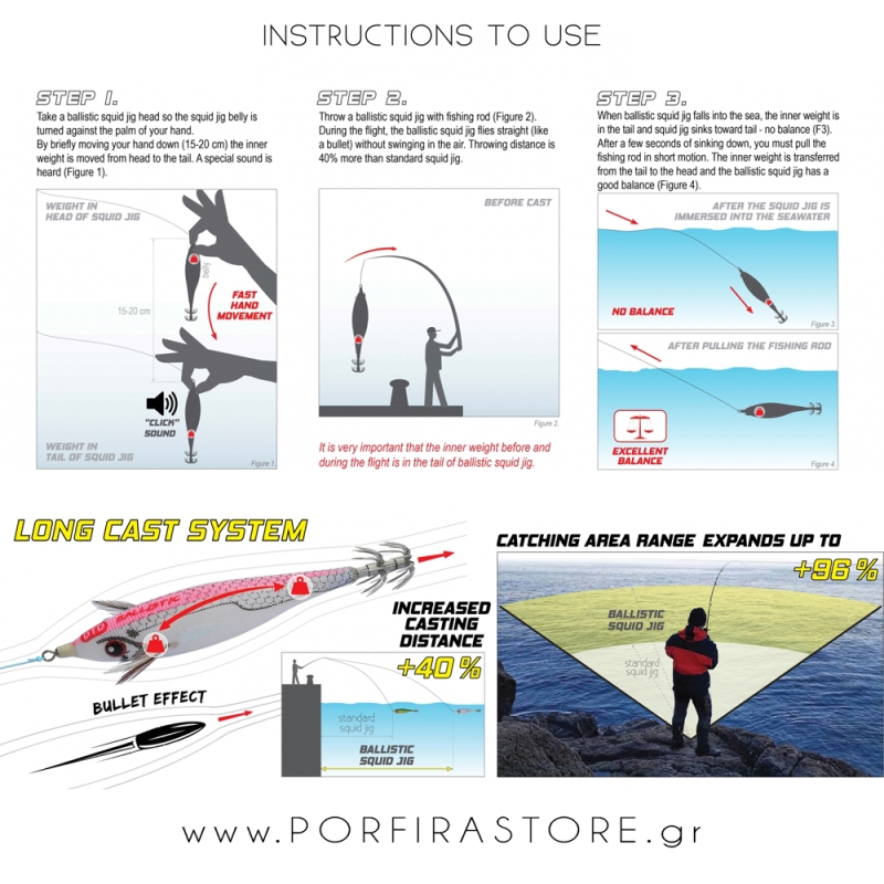 DTD Καλαμαριέρα Ballistic White Killer 3.0 - 90mm - 14.2gr Κόκκινη