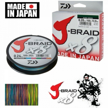 Daiwa Νήμα J Braid 150m 8-Braid Multicolor